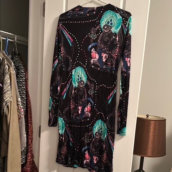 Colorful Patterned Women's Dress - Picture 5 of 5